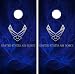 C63 USAF Air Force Cornhole Laminated Decal WRAP Set Decals Board Boards Vinyl Sticker Stickers Bean Bag Game Wraps Vinyl Graphic Tint Image Corn Hole