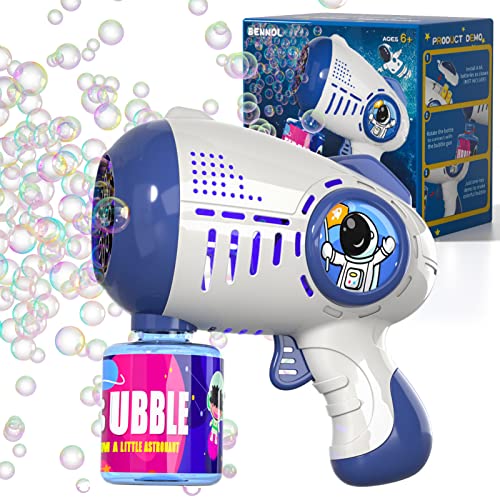 Bubble Gun, Bubble Machine Gun for Kids Toddlers with Rich Bubbles, 5000+ Bubbles/ Minute Bubble