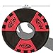 Nerf Dog Trackshot Toss and Tug Ring Dog Toy, Lightweight, Durable and Water Resistant, 9 Inches, for Medium/Large Breeds, Single Unit, Red/Black