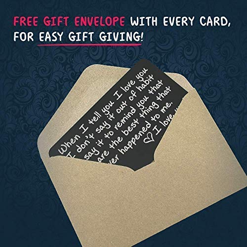 Personalized Wallet Card - The Perfect Anniversary Gifts for Men and Woman, Engraved Wallet Inserts, Metal Wallet Card, Mini Love Note, Deployment Gift, Boyfriend, Husband Gifts from Wife