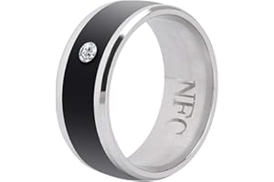 OUMIJ Smart Ring, NFC Multi-Function Smart Rings Magic Wearable Device Universal for Mobile Phone, Connecte to The Mobile Phone Function Operation and Sharing of Data(7in)