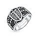 Bling Jewelry Stainless Steel Celtic Medieval Cross and Shield Mens Ring