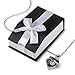 Smartchoice Cremation Jewelry For Ashes Necklace Heart Pendant With Beautiful Presentation Gift Box With Stainless Chain And Accessories, Purple