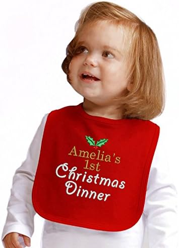 first christmas dinner bib