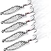 Sougayilang Fishing Spoons Hard Fishing Lures Treble Hooks Salmon Bass Metal Fishing Lure Baits 1/2 OZ