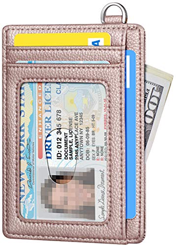FurArt Slim Minimalist Wallet, Front Pocket Wallets, RFID Blocking, Credit Card Holder with Disassembly D-Shackle