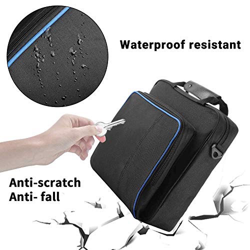 PS4 Travel Case, Multifuncional Waterproof PS4 Carrying Case Portable PS4 Bag for Sony PS4, PS4 Slim Systems and Accessories