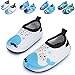 JIASUQI Baby Athletic Sneakers Water Skin Shoes Socks for Beach River Boating,Beige Dophin 12-18 Months