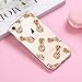 Coolwee for iPhone SE 2020 Case 2nd Generation, for iPhone 8 Case, Clear for iPhone 7 Case Rose Gold Shiny Glitter Cool Thin Floral Soft TPU Bumper Protective Cover for 4.7 inch Rose Gold Pineapple
