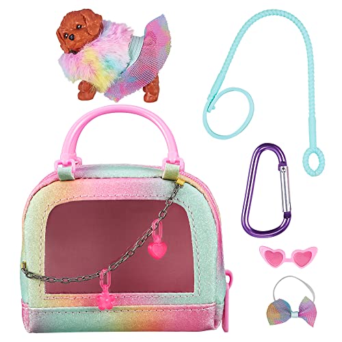 REAL LITTLES - Collectible Micro Puppy Carrier with 1 Micro Puppy and 5 Micro W…