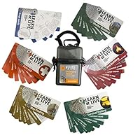 UST Learn & Live Outdoor Skills Educational Card Set with Durable, Waterproof, Compact Design and Storage Case for Hiking, Camping and Outdoor Survival