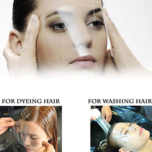 100 PCS Microblading Permanent Makeup Shower Face Shields Visors, Masks for Hairspray Salon Supplies and Disposable Face Shields Eyelash Extensions Eye Eyelid Surgery Aftercare