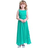 Happy Rose Flower Girls Dress Wedding Chiffon Junior Bridesmaid Princess Birthday Party Prom Ball Gown