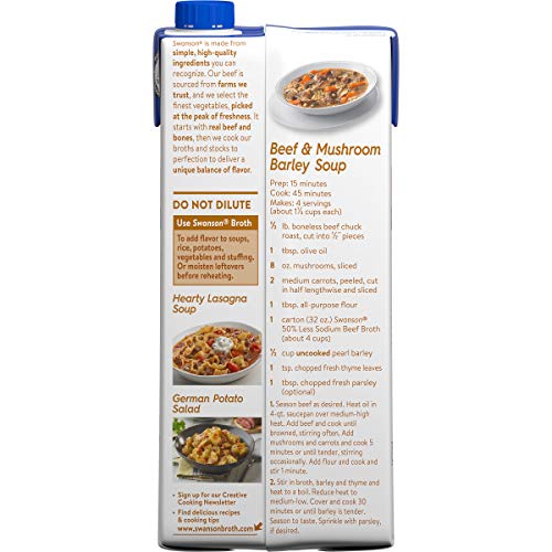 1 Swanson+Less+Sodium+Beef+Broth