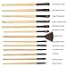 Professional 24 Piece All Natural Makeup Brushes Kit Includes Make Up Brush Leather Organizer Case/Bag - Top Rated Set