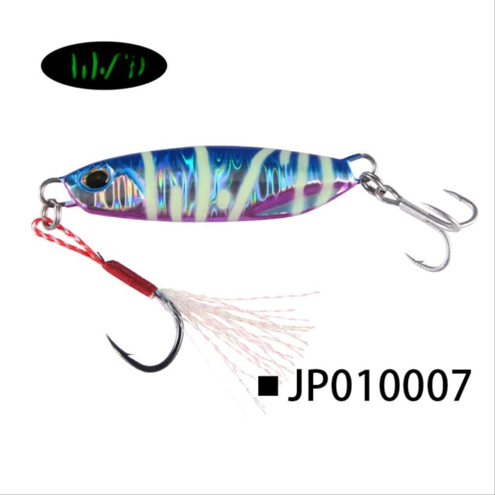 Fishing Lure Jigging Metal jig Slow jig Bait 20g 30g 40g 60g 80g for trolling Fishing Drag Lead jig 40g 60mm Color007