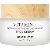 Neutriherbs Vitamin E Face Cream,Day and Night Facial Moisturizer for Women and Men, Nourishing and Hydrating Fit for Sensitive Skin - 1.7 oz