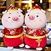 Muabobo 2019 Chinese New Year Pig Zodiac Mascot Dolls Plush Stuffed Animal Toys for Activities Party Gift