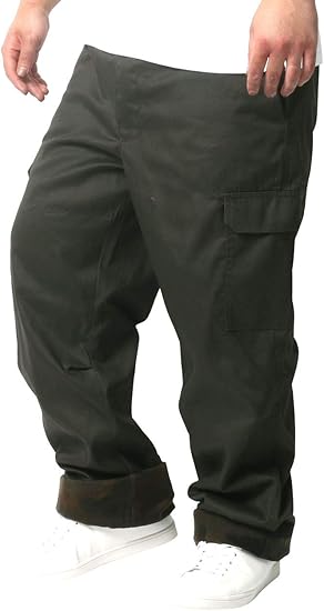 Amazon ナチュラルストーリー カーゴパンツ メンズ おおきいサイズ パンツ 無地 ゆったり カジュアル ズボン ロングパンツ 防寒 裏フリース モスグリーン Ll ロングパンツ 通販