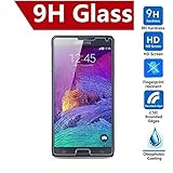 Note 4 Screen Protector,KINGCOOL High Definition Premium Tempered Glass Clear Screen Protector for Samsung Galaxy Note 4 2014 Release