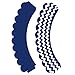 Cupcake Wrappers - Wedding, Bridal & Baby Shower, Birthday Party Supplies, Reversible Neutral Gender Dessert Wraps - Nautical, Air Force (Navy Chevron & White Stripe, 24 Count)