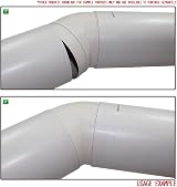 Kair 150mm 6in Plastic Ducting 45 Degree Elbow Bend White Spigot view 4