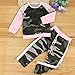 Puseky Baby Girl Camouflage Long Sleeve Shirt+Pants Tracksuit Outfit Sports Suit (2-3T, Camouflage+Pink)