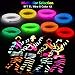 ZITRADES EL Wire Kit 9ft, Portable Neon Lights for Parties, Halloween, Blacklight Run, DIY Decoration (8 Pack, Each of 9ft, Red, Green, Pink, Lemon Green, Blue, White, Yellow, Orange)