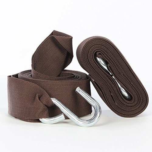 Original Pawleys Island - Hammock Tree Straps, Tree-Friendly, Tree Hammock Hanging Straps with Zinc-Plated S-Hooks, 450 LB Weight Capacity, Hammocks