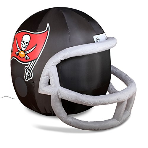 NFL Tampa Bay Buccaneers Team Inflatable Lawn Helmet, Black, One Size
