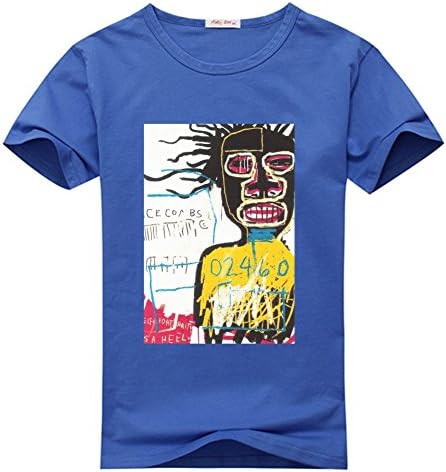 Jean Michel Basquiat T-Shirt, Custom Men's Classic 100% Cotton T-Shirt with Jean Michel Basquiat