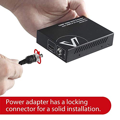 AV Access USB HDMI KVM Extender, 1080P@60Hz over Cat5e/6 up to 80m, 2 USB2.0 Ports for Computer, No Signal Loss or Latency, Driverless Plug & Play with PoE and Adaptive EQ
