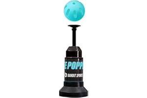 Bandit Sports Baseball Training Tee Popper 202, Hitting Tee for Perfect Swings, Batting Machine for Practicing Hitting Without a Pitcher (202 Popper Balls Not Included), Black