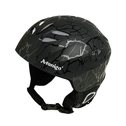 Ski Helmet With Earmuff Warm Snowboard Helmet Protective Gear