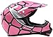 Youth Kids Offroad Gear Combo Helmet Gloves Goggles DOT Motocross ATV Dirt Bike Spiderman Pink , Large