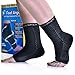 GESHER Compression Foot Socks, Arch Support and Ankle, Light Weight Foot Brace with Arch, Fasciitis Plantar Compression Sleeves, Foot Orthotics Heel Supportsocks, Black