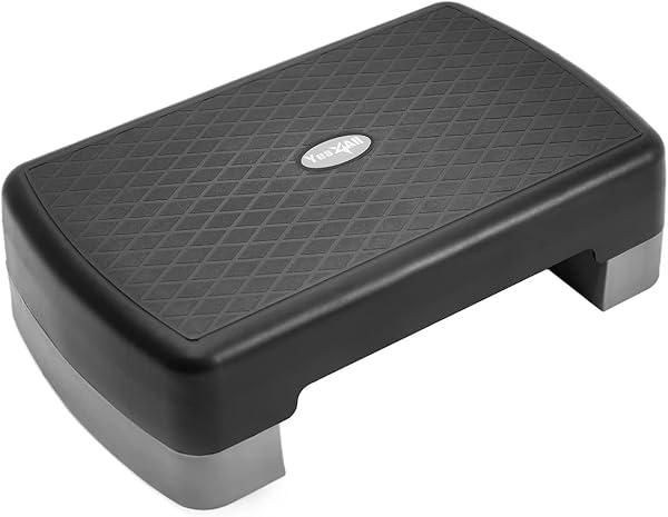 YES4ALL AEROBIC EXERCISE STEP PLATFORM WITH ADJUSTABLE RISERS...