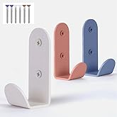 ARTiLETTO Heavy-Duty Wall Hooks for Hanging (Set of 3) – Stylish Metal Hooks for Coats, Backpacks, Towels & Bags | Decorative Wall Hooks in Chic Pastel Colors for Entryways, Kids’ Rooms & Bathrooms