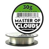Nichrome 80 - 100 ft 30 Gauge AWG Resistance Wire 0.254mm 30g 100'