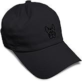 Custom Soft Baseball Hat Embroidered Dad Hat French Bulldog Silhouette Embroidery Men & Ladies Baseball Cap
