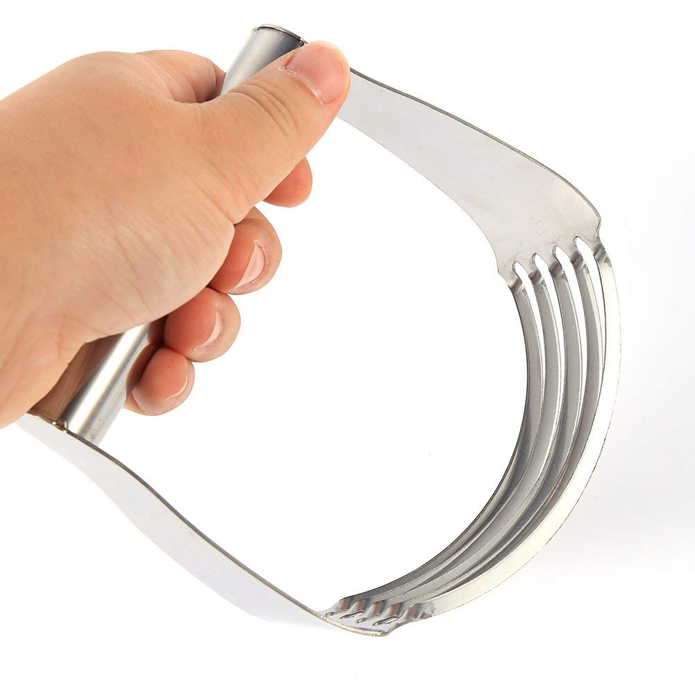 Stainless Steel Pastry Mixer, Manual Dough Crimpers Blender Cutter Whisk with Non-Slip Handle, Professional Baking Dough Mixing Tools for Flour, Cream, Bread, Pastry, Butter, Fruit, Cookies