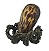 Resin Accent Lamps Amber Glass Octopus Accent Lamp Bronzed Base 5.5 X 6 X 7 Inches Amber Model # TL3740A