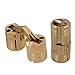 BQLZR 12mm Hidden Invisible Concealed Copper Hinge for DIY Wooden Door Caravan Worktop Pack of 4