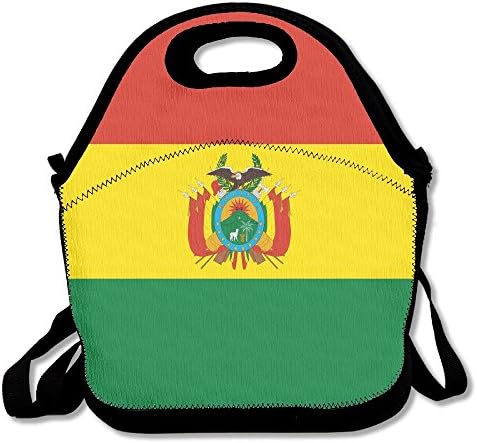 FutongHuaxia Flag Of Bolivia Outdoor Lunch Bag Lunch Box Thermal Insulated Cooler Lunch Pouch Picnic Bag For School Gift