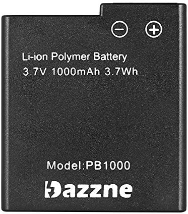 Dazzne P2 P3 Sport Camera Battery 3.7V 1000mAh Battery