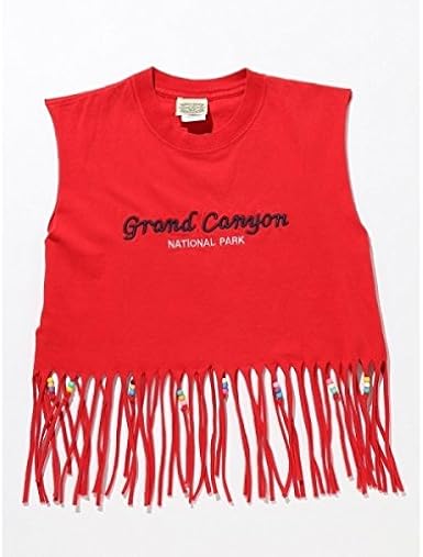 Amazon ウィゴー レディース Wego ウィゴー Used リメイクフリンジtシャツ カットオフtee フリンジ ビーズ アソート F Tシャツ カットソー 通販