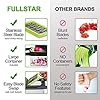 FUKTSYSM-Mandolin-Slicer-Newest-Design-Vegetable-Chopper-11-in-1-Mandoline-Slicer-Adjustable-Vegetable-Cutter-Vegetable-Cutter-with-Julienne-Grater-Include-Clean-Brush-and-Hand-Guard FUKTSYSM Mandolin Slicer - Newest Design Vegetable Chopper, 15 in 1 Mandoline Slicer Adjustable Vegetable Cutter…