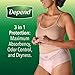 Depend Night Defense Adult Incontinence Underwear for Women, Disposable, Overnight, Extra-Large, Blush, 26 Count (2 Packs of 13) (Packaging May Vary)