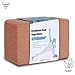 Forbidden Road Cork Yoga Block Yoga Brick 1 Pack to Support Back Bends and Select Standing (1 Cork Block Pack, 4 * 6 * 9 inch)