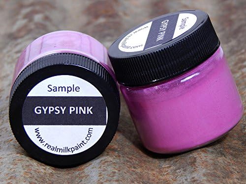 Real Milk Paint, Wood Paint for Furniture, Matte Paint for Cabinets, Walls, Brick, and Stone, Water Based Organic, No VOC, Gypsy Pink, 1 oz. Sample